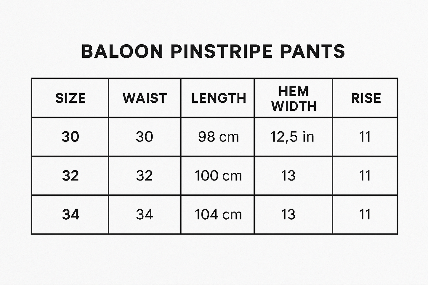 BALLOON PINSTRIPE PANTS