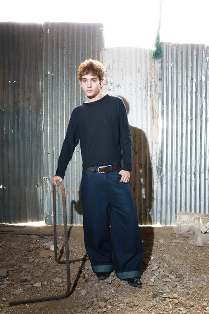 Black Linen Sleeve