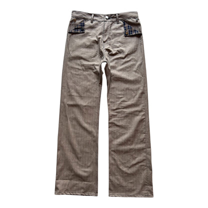 Striped Twill Bootcuts