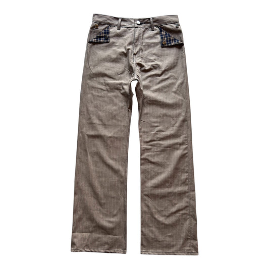Striped Twill Bootcuts
