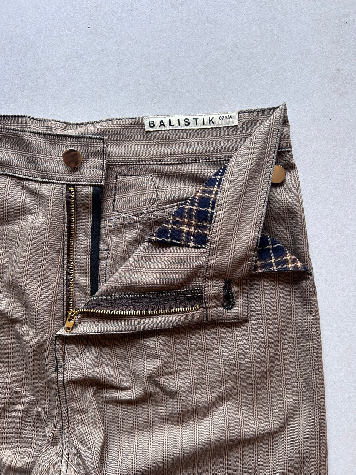 Striped Twill Bootcuts