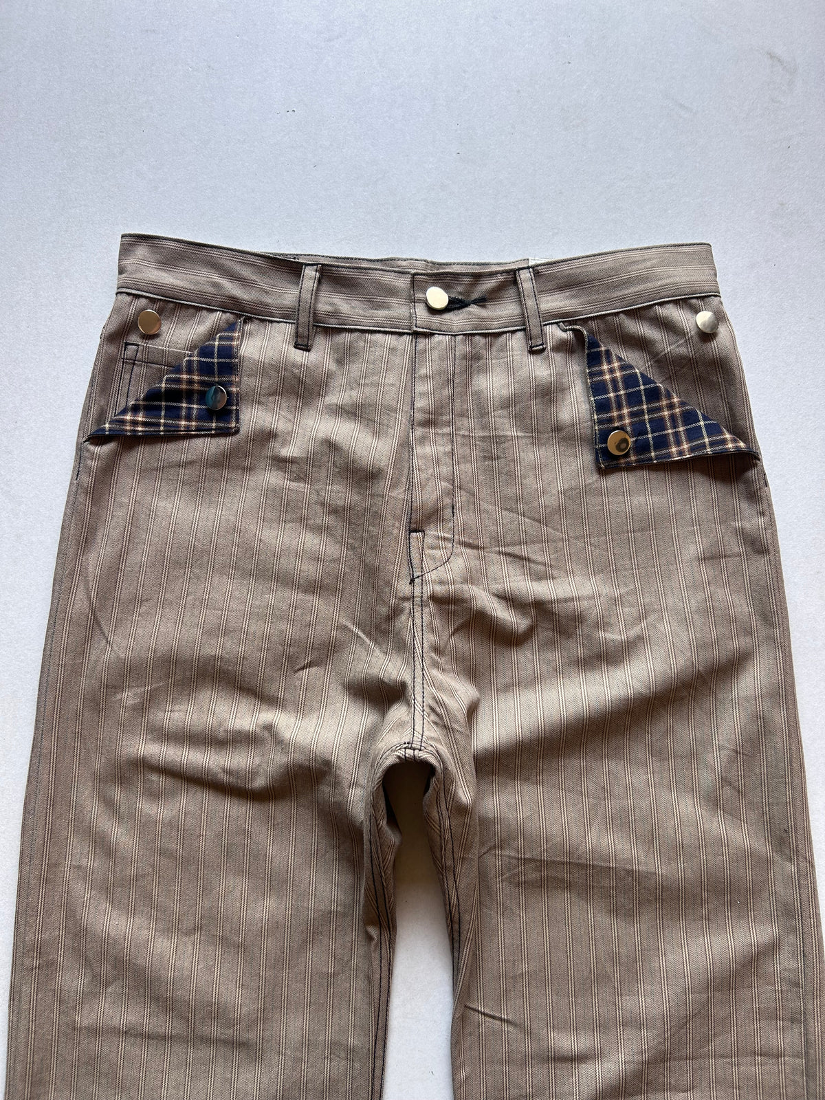 Striped Twill Bootcuts