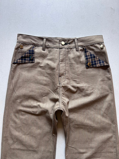 Striped Twill Bootcuts