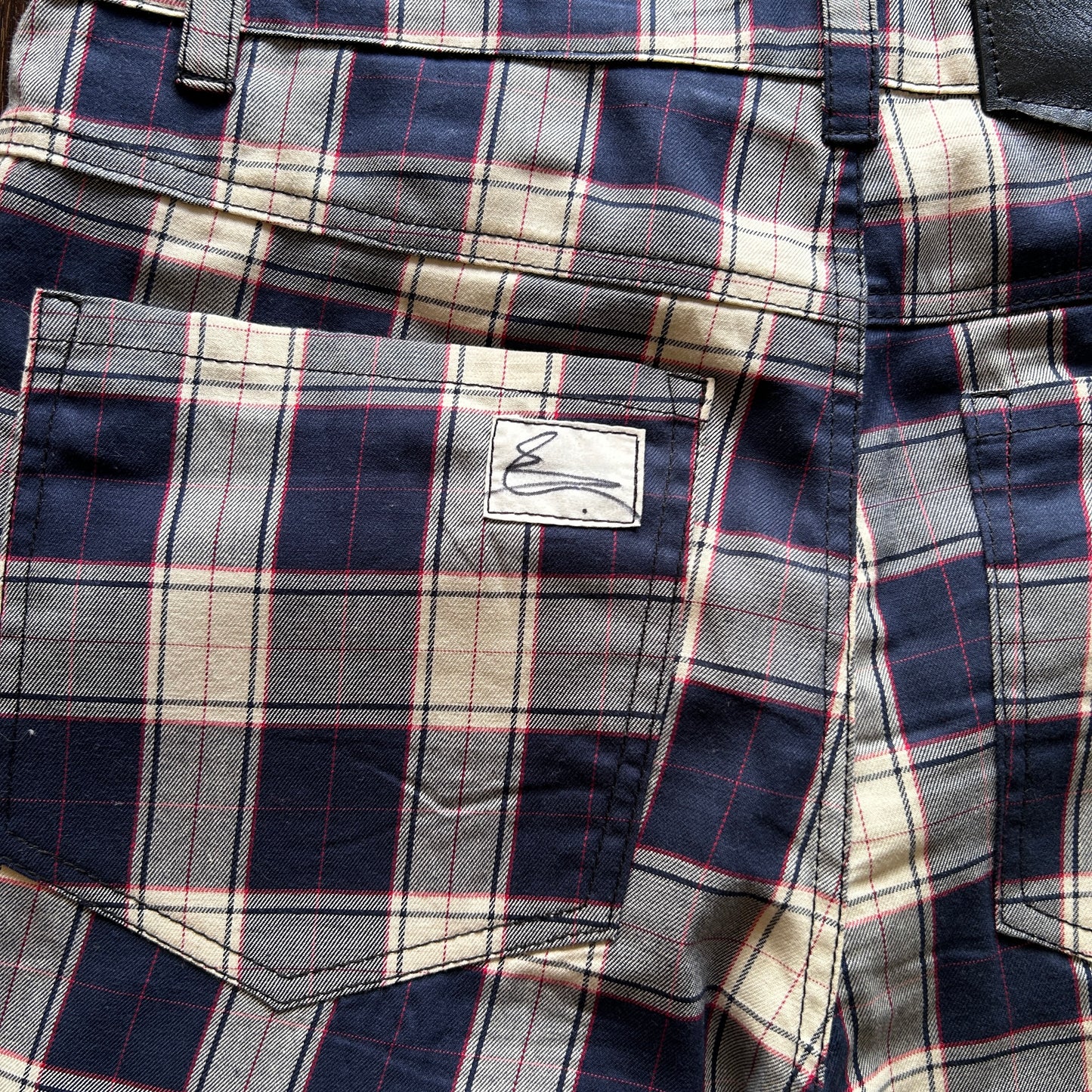 Plaid Long Shorts