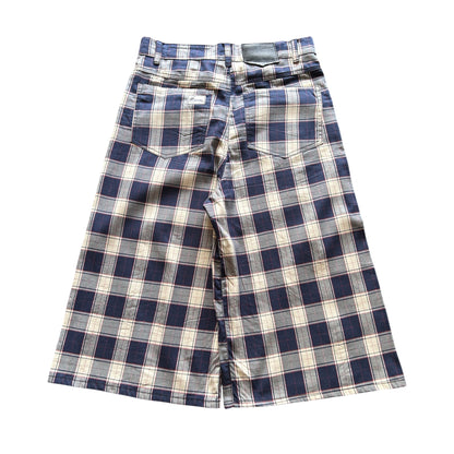 Plaid Long Shorts