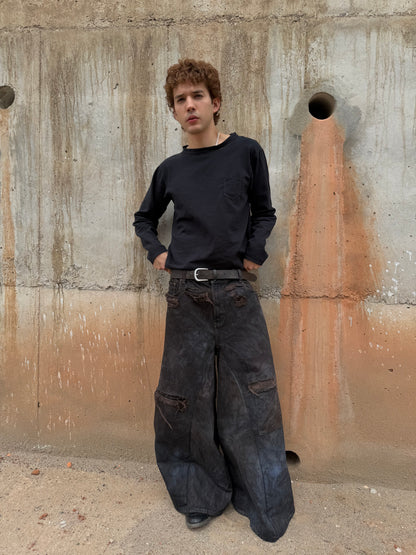 Black Linen Sleeve