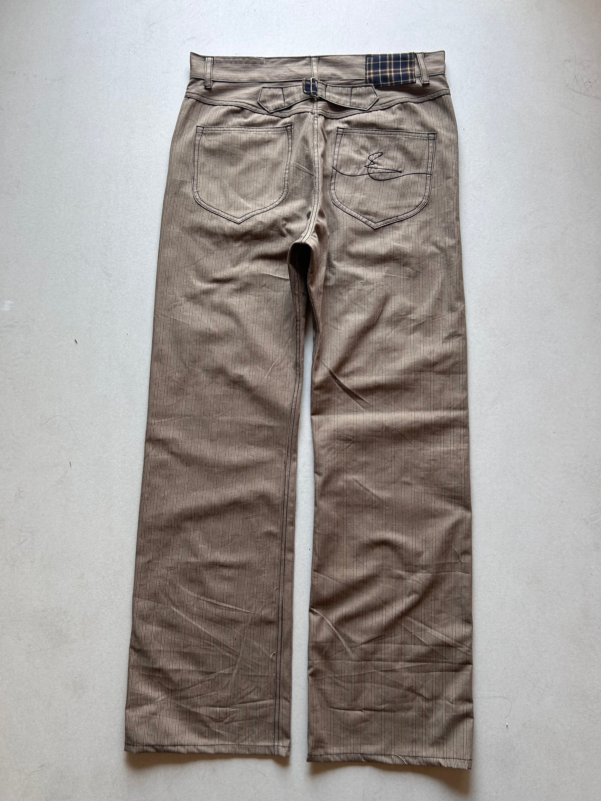 Striped Twill Bootcuts