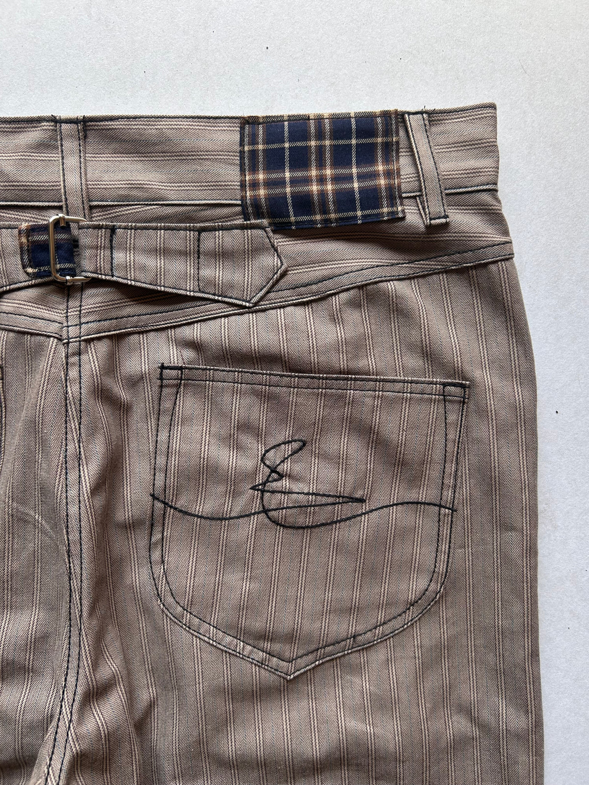 Striped Twill Bootcuts