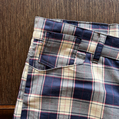 Plaid Long Shorts